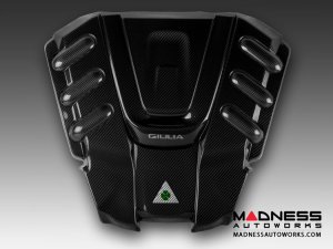 Alfa Romeo Giulia Engine Cover - Carbon Fiber - Quadrifoglio Version Alfa Romeo Giulia Engine Cover - Carbon Fiber - Quadrifoglio Version